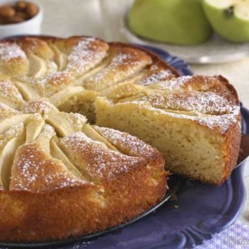 Ricetta torta con mele, mandorle e zafferano bio Erika Dursi